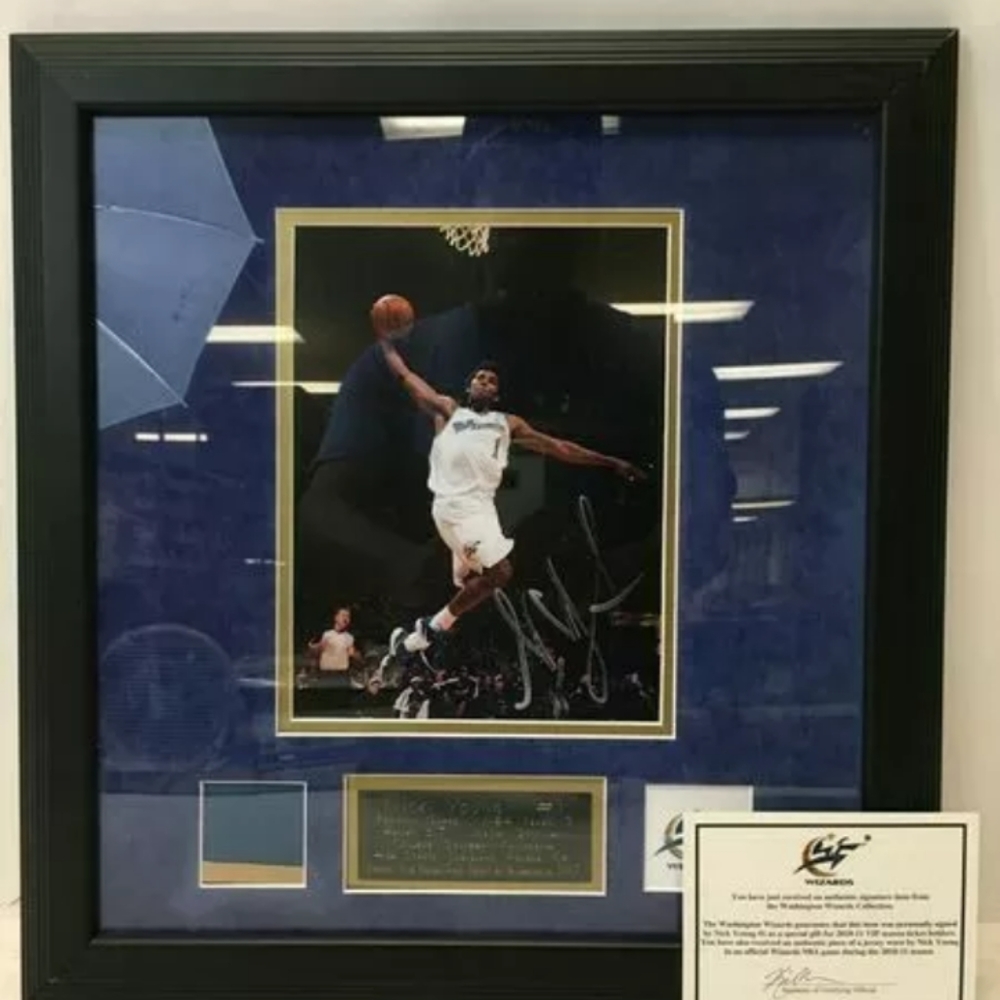Autographed Nick Young Photo of Wizards